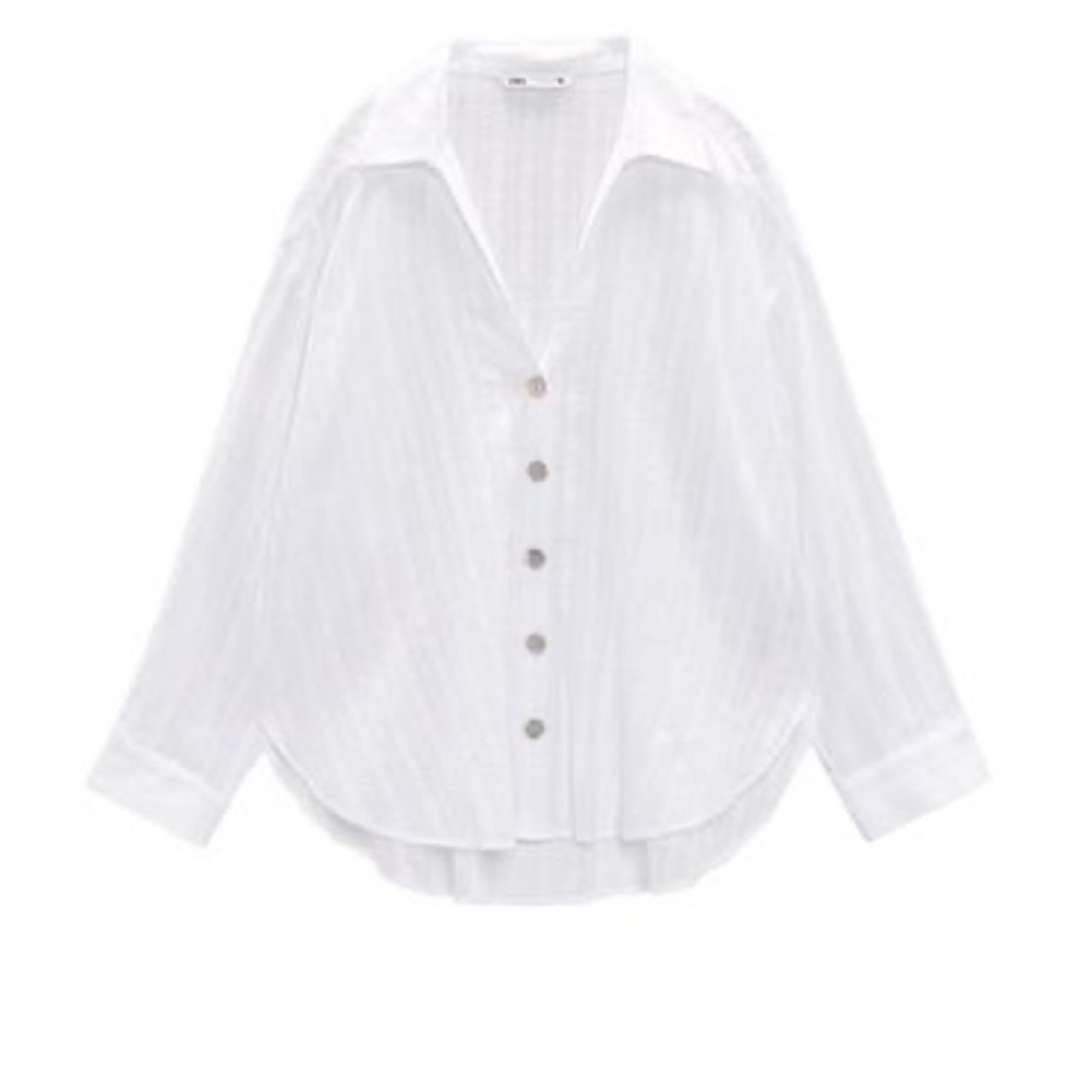 White Button-Up Shirt